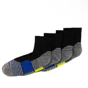 Champion Men's Performance Fit Ankle Socks 4-Pairs Size 6-12 Cushioned Sole